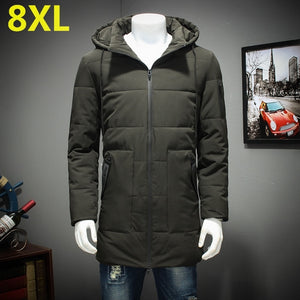 2018 grande taille Veste Hommes Casual Parka Veste epais Hommes A Chaud Hommes Cotton-padded clothes Manteaux et Vestes
