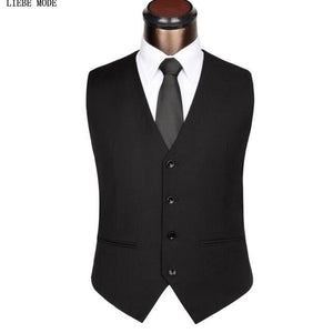 British Style Mens Black Gray Dress Vests For Men Slim Fit Suit Vest Male Waistcoat Formal Business Casual Sleeveless Jacket 4xl