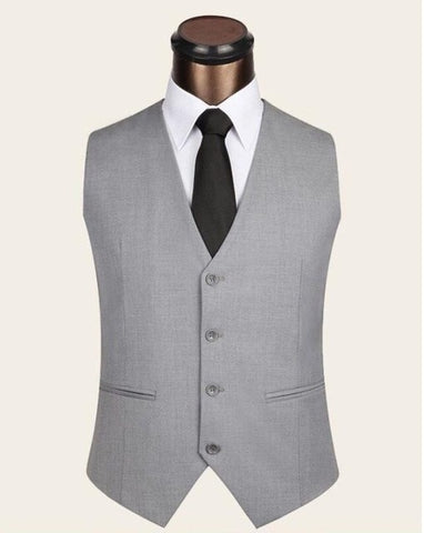 British Style Mens Black Gray Dress Vests For Men Slim Fit Suit Vest Male Waistcoat Formal Business Casual Sleeveless Jacket 4xl