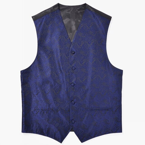 Ikepeibao Wine Wedding Men's Classic Paisley Sleeveless Waistcoat Top Swirl Floral Slim Fit Waistcoat Suit Vest S-5XL 8 color