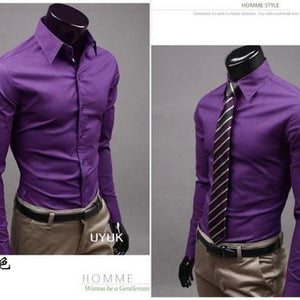 2019 Mens Slim Fit Unique Neckline Stylish Dress Long Sleeve Casual Shirts Mens Shirt Camisa Camisas Masculina Turn-down Collar