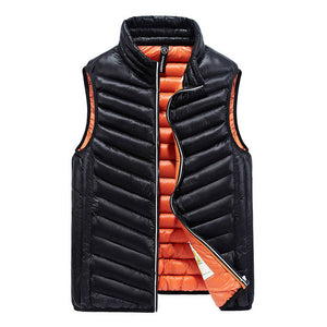 Hot Sale duck down vest men Ultra Light high quality Duck Down Vest Slim waistcoat Vest Sleeveless jacket black 2019 New Winter